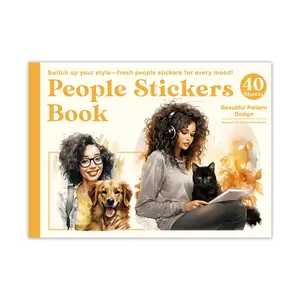 283 Pcs Black Girl Sticker Book, 40 Sheets Afro-Aesthetic Stickers for Journaling, Scrapbooking, Planners, Bullet Journals, DIY Crafts & Vision Board Supplies