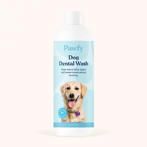 Pet Dental Wash for Effective Teeth Cleaning - Natural Ingredients, Reduces Tartar and Plaque Build-Up, Supports Oral Hygiene, Made in USA