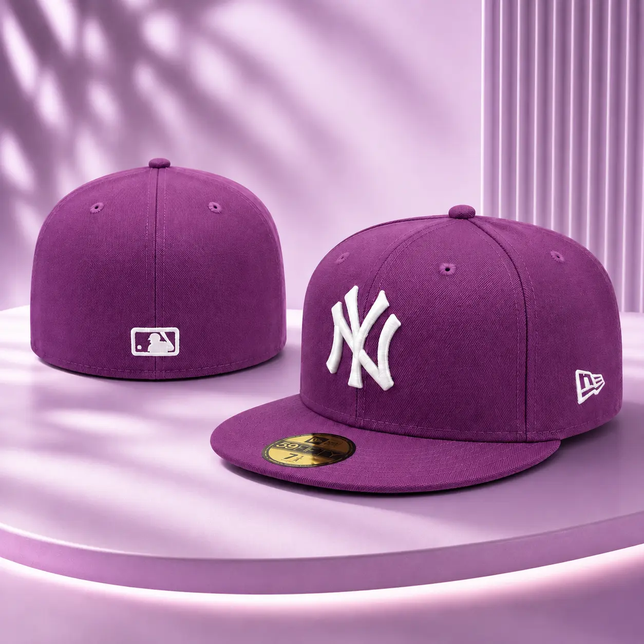 New Era 59FIFTY New York Yankees Fitted Cap White Embroidered MLB Flat Bill Baseball Hat Unisex
