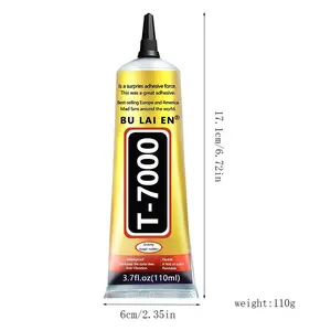 1PC 110ml T-7000 Black Waterproof Industrial Adhesive Precision Craft Glue for Cell Phone Screen Repair Glass Wood Metal Stones Jewelry and DIY Craft Projects