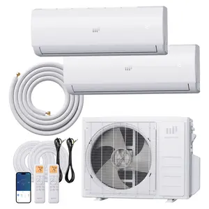 Upstreman Complete Mini Split Air Conditioner System – Single Zone & Multi-Zone, 12,000 to 28,000 BTU, 20 SEER2 Inverter, 115V/230V, Wall-Mount Full Set with Installation Kit (White / Silver) Heater Dehumidifier AC cooler