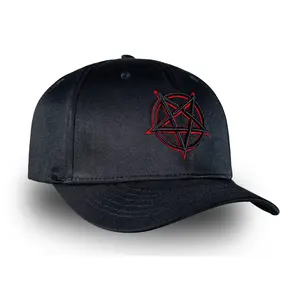 Red Outline Pentagram FLEX-FIT