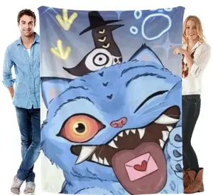 Kpop Huntrix Plush Blanket Soft Comfortable Anime Inspired Fan Gift High Quality Christmas Present for Family Friends