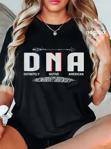 100% Cotton Native American DNA Native Indian Pride Indigenous T-Shirt