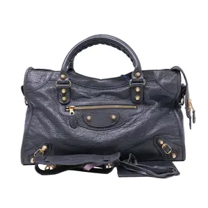 Pre-owned Balenciaga Leather Shoulder Bags Agneau Classic Hardware City Red twins LDJ4365