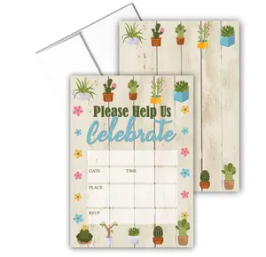 Stonehouse Collection Fill-in Party Invitations | 25 Count With Envelopes | USA Made | Wedding, Baby Shower, Rehearsal Dinner, Birthday Party