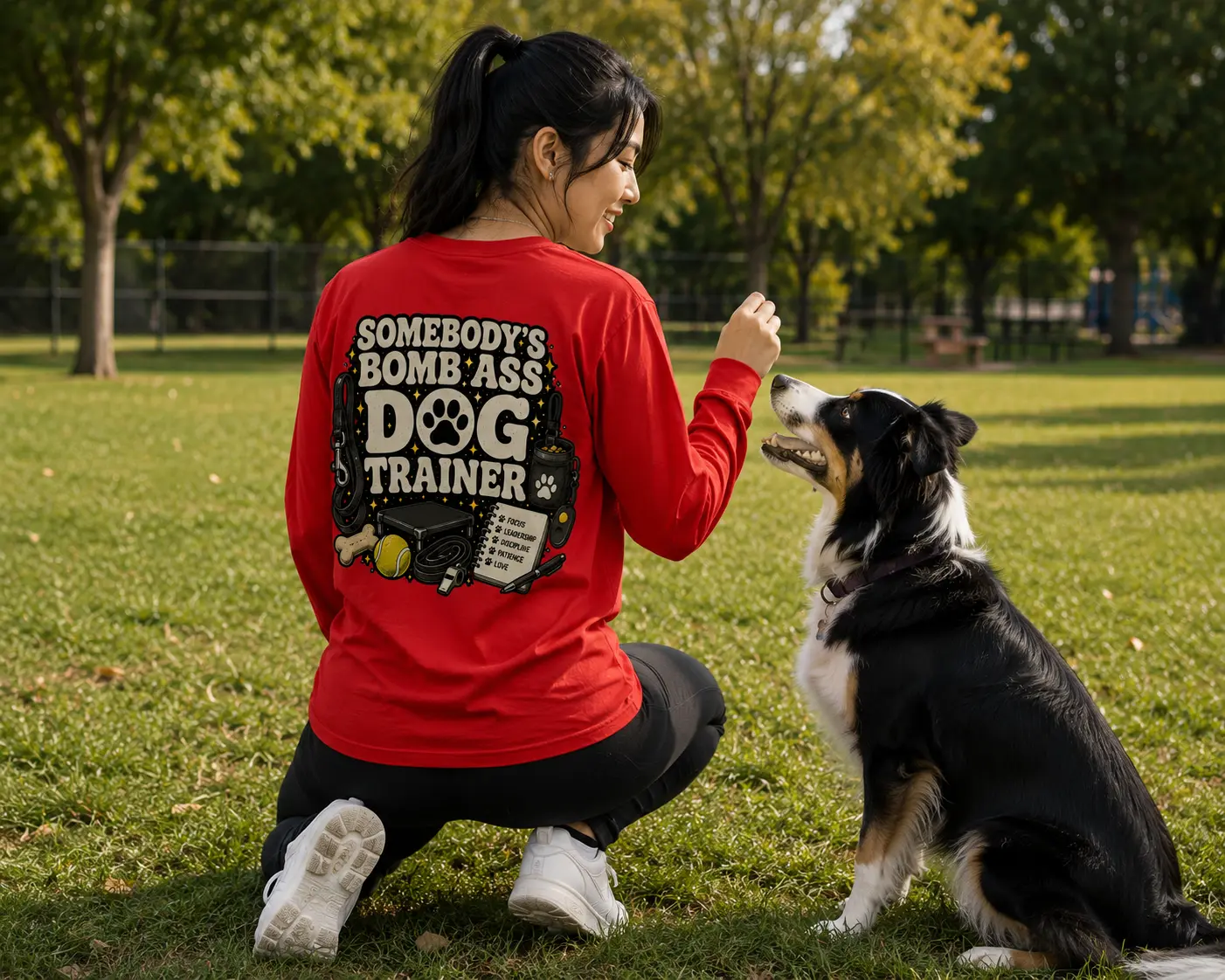 SOMEBODY'S BOMB ASS DOG TRAINER LONG SLEEVES