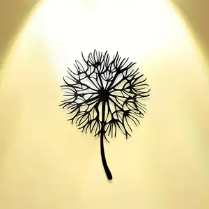 Elegant Simple Dandelion Metal Wall Decor, Modern Cutout Design, Modern Minimalist Design, Perfect for Home and Office Decoration, Ideal Housewarming Gift