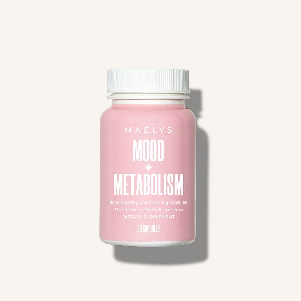 MAËLYS - MOOD + METABOLISM Mood Boosting + Body Toning Supplement - With Theacrine And Postbiotic ES1 HT To Help Improve Mood And Ease Bloating