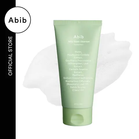 [Abib Official] Heartleaf Extract Mild Acidic Foam Facial Cleanser - Korean Hydrating Facial Wash for Acne-Prone Adults, Sensitive Skin with Soothing Redness Relief, Deep Cleansing, Anti-Acne Benefits | Daily Care, All Seasons Skincare Product