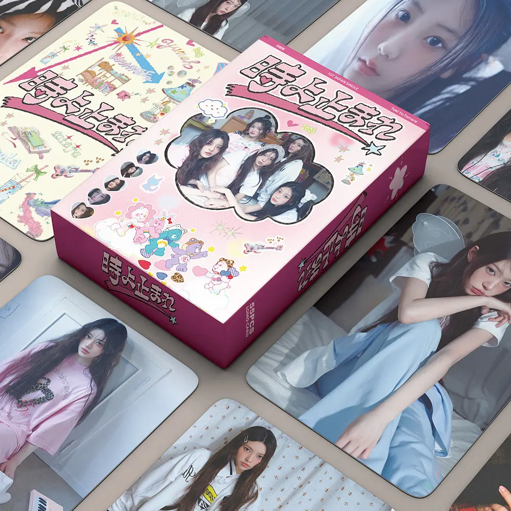 55Pcs ILLIT Idol Girl New Album Billyeoon Goyangi HD Printd Lomo Cards YUNAH MINJU MOKA WONHEE IROHA Photocards Fans Gifts
