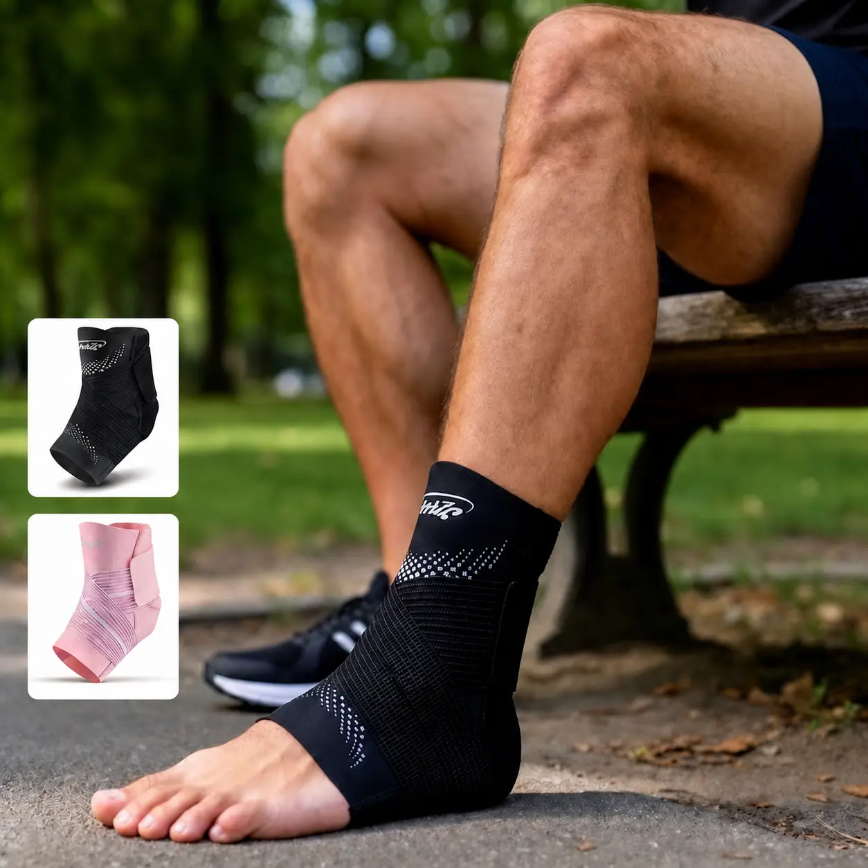 Breathable ankle support strap, Adjustable ankle brace, suitable for sports, fitness, running, football, rock climbing, cycling, tennis, healthcare, and other occasions. summerwins