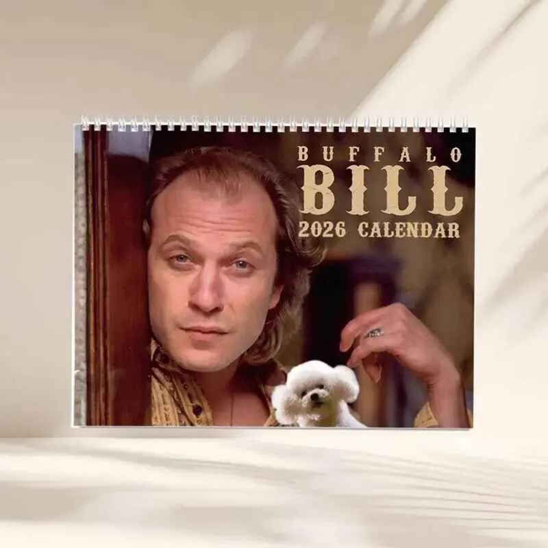 Buffalo Bill Funny Movie 2026 Calendar - The Silence of the Lambs Calendar 2026/2027  Home Decor, Office Decor - Fan Gift, Unique Holiday Gift, Home Decor, Planning Calendar