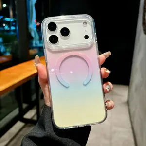 Fashion Gradient Color Magnetic Case, Full Protection for iPhone 17 16 Pro Max (4 Colors)