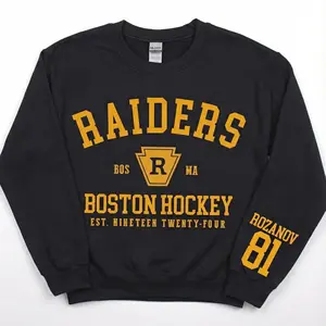 Rozanov 81 Boston Sweatshirt, Heated Rivalry Hockey Inspired Sweater,  LGBT Love Crewneck, Booktok Merch, Movie Hollander Rozanov Fan Shirt, Romance Reader Clothes Valentine Gift for Women Girl