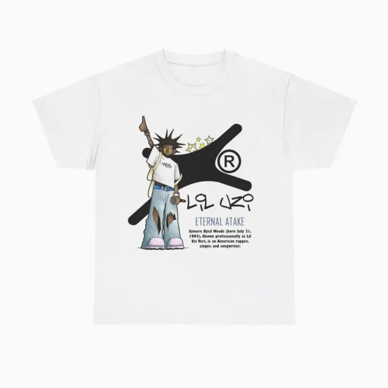 UZIII TEE, Short Sleeve Crew Neck T-Shirt, Pull On, Casual, Unisex Cotton T-Shirt, Casual Graphic Shirt, Gift for Men, Gift for Women S2L