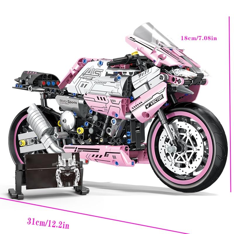 2453 Piece Motorcycle Building Model Kit, Building Blocks, Easy Assembly, Perfect Gift for Birthday, Christmas, Halloween, New Year, Party