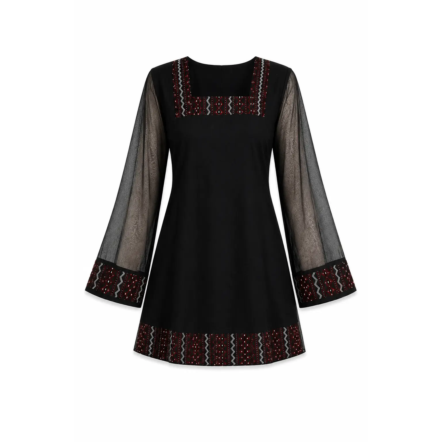Black Newari Kurthi Top