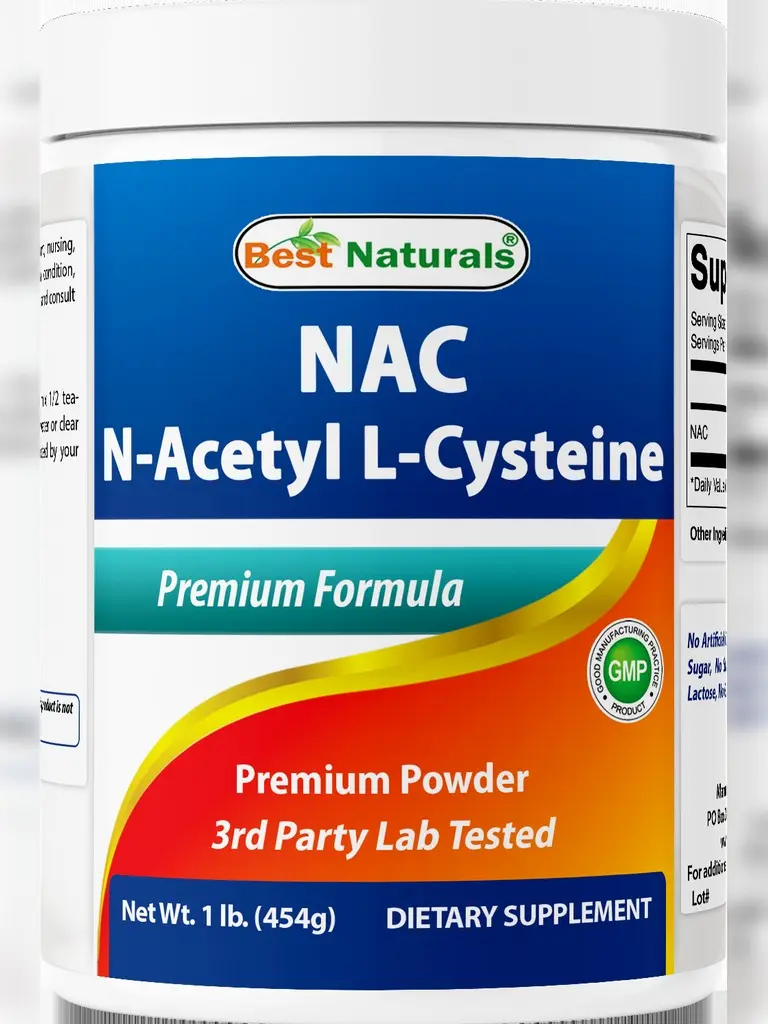 Best Naturals NAC (N-Acetyl L-Cysteine) Premium Pure Powder – 1 LB – Gluten Free.