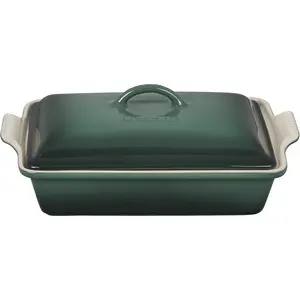 Le Creuset Stoneware Heritage Covered Rectangular Casserole, 4 qt. (12" x 9"), Artichaut