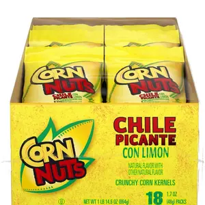 Corn Nuts Chile Picante Con Limon Crunchy Corn Kernels 1.7 Oz 18 Pack Natural Flavor with Other Natural Flavors