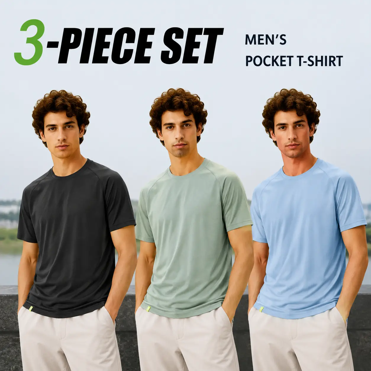 MEGA T SHOP Men's 3ps V-Stitch Performance Unisex T-Shirt - Soft Quick-Dry Cotton Activewear, for Gym, Indoors & Streetwear, Sport Jersey, Oversized Video Game Graphic Top, M, L, Basic, Unisex Cut, Everyday, V-Neck, Plaid, All-Seasons