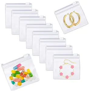 5/10/20pcs Reusable Medicine Bags, Storage Bags, Portable Travel Storage Bags, Zipper Bag Sets, Jewelry Storage Bags, Portable Storage Organizer Bag, Zipper Pouches, Organized Pockets