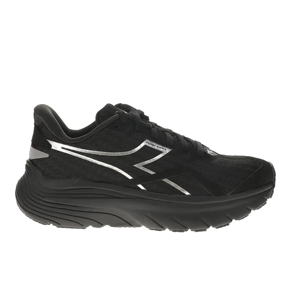 diadora Womens Equipe Nucleo Running Sneakers Shoes - Black