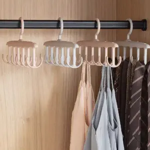 New5pcs Rotating Hanging Hook Rack, Bra Straps Space Saving, Wavy Drying Rack,  Camping, Party, Beach Holiday, Decoration, Decor, Organizer Dress Pants Shoes Jeans Boots Skirt,Spring,Minimalist,Summer Tops Hangers Multicolor