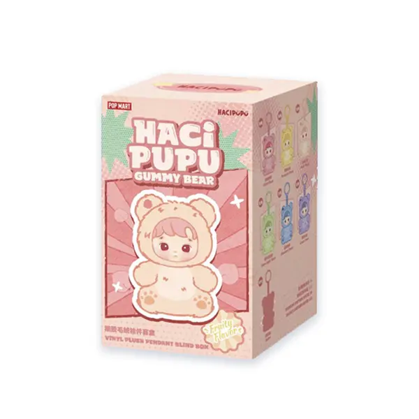 Pop Mart Hacipupu Gummy Bear Series Vinyl Plush Pendant Blind Box Sealed