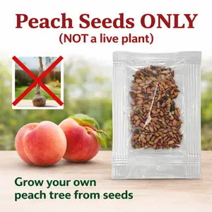 Peach Seeds for Planting, Fruit Tree Seeds, Suitable for Pots, Indoor and Outdoor Garden Growing, Easy to Grow