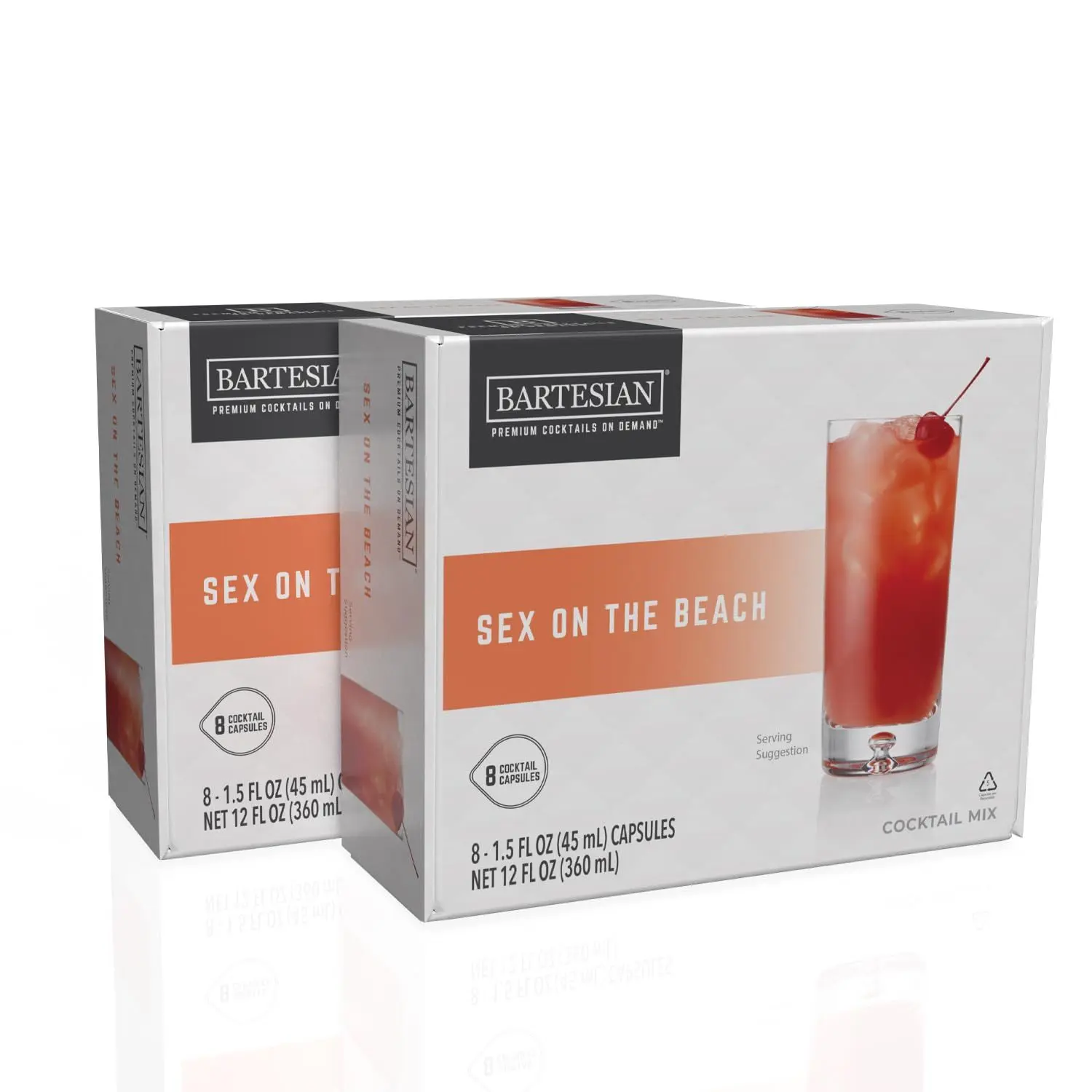 Bartesian 16-Pack Lemon Drop Mixer Capsules for Cocktail Machine – Home Bar Mixology Cocktails Mix Pod Capsule Set to Use with the Bartesian Cocktail Drink Maker Machine