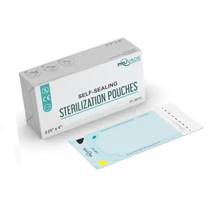 400 Pack 2.25" X 4” Self Sealing Sterilization Pouches Sterilizer Bags for Autoclave Dental Instruments Dental Offices Nail Techs Tattoo Medical Lab