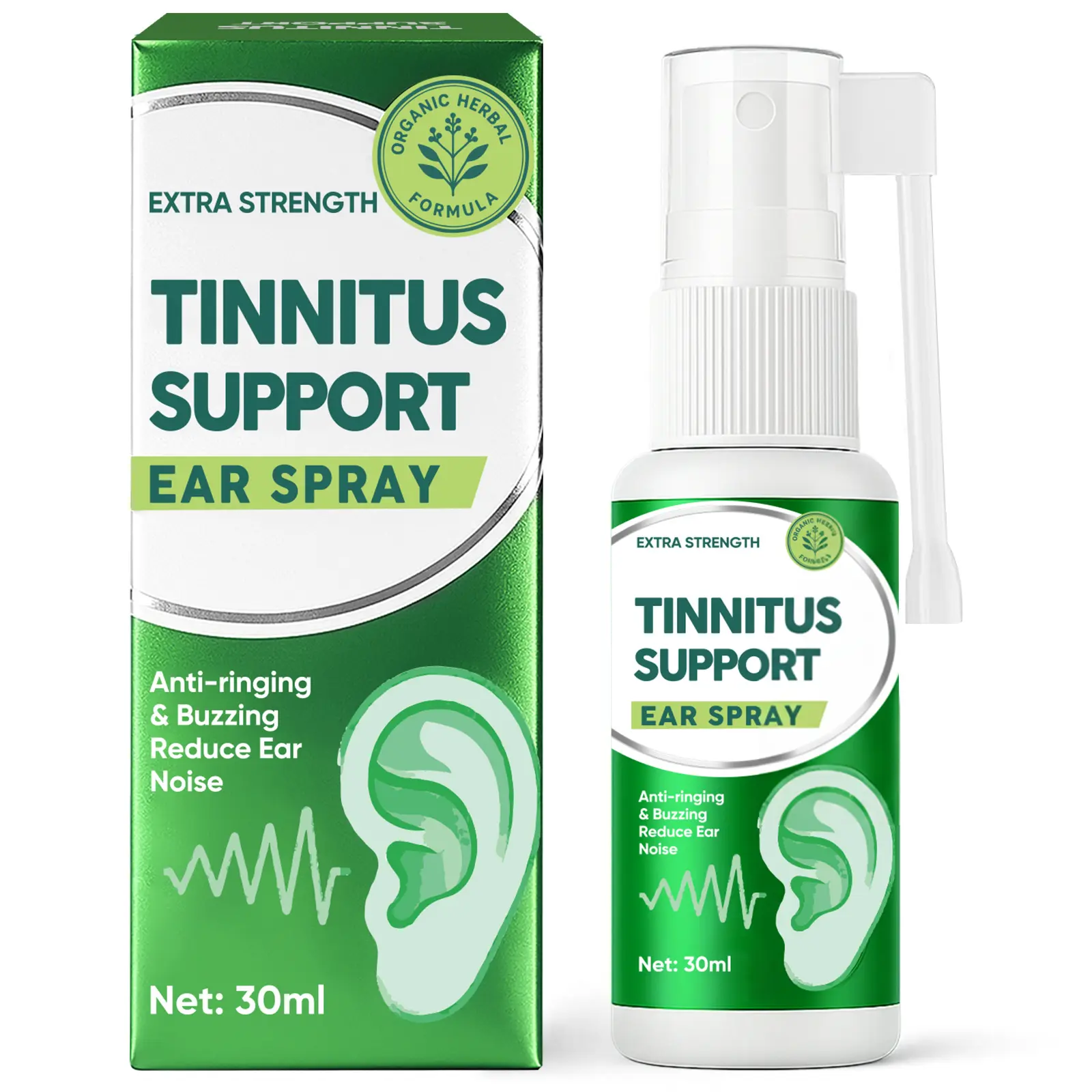 Tinnitus Relief for Ringing Ears, Tinnitus Relief Spray, Natural Tinnitus Treatment for Ear Ringing, Effectively Reduce Ear Noise& Promote Healthy Hearing