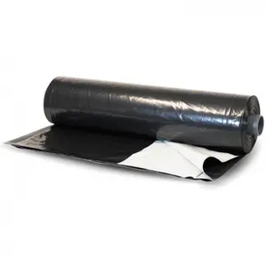 Farm Plastic Supply - Silage Tarp 6 mil Black/White Plastic Sheeting - 40' x 100'