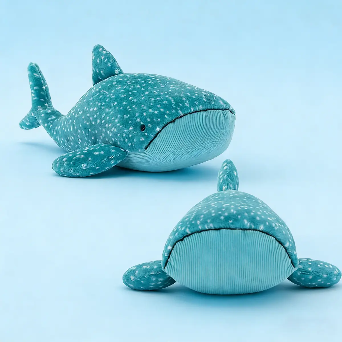 Gobfrey Whale Shark Plush Doll - Cute Round Stuffed Animal Toy - Soft Kawaii Sea Creature Pillow - Adorable Marine Life Figure for Kids & Ocean Lovers summerwins