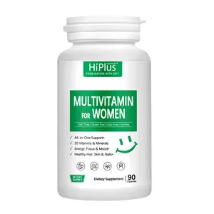HiPlus Multivitamin for Women-Daily Womens Multivitamin & Multimineral with Vitamin A,C,D,E,B12, Zinc and More Vitamins for Women - Womens Vitamins for Energy, Focus, and Womens Health. 90 Capsules