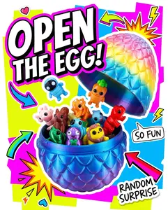 Easter Surprise! 20 Random Mini Monsters Blind Box Figures Inside Dragon Egg - Perfect for Birthdays, Holidays & Celebrations - Fun Gift for Kids & Collectors!