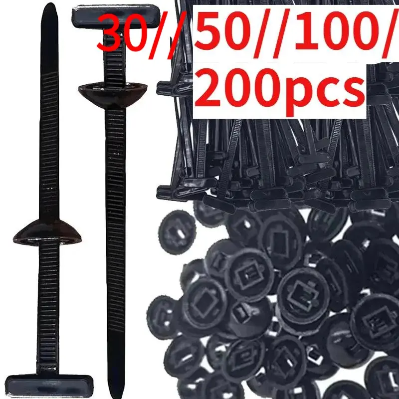 Nylon universal Multifunctional cable tie buckle, automotive plastic fastener buckle, heavy-duty zipper clip, plastic cable tie tool Fastening Organizer