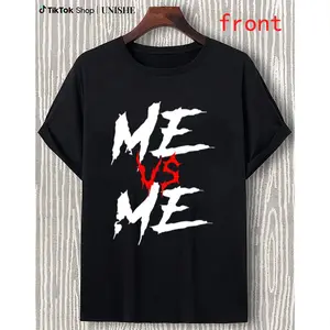 Men’s Retro Cotton T-Shirt – Comfortable Short Sleeve with Bold Fitness Graphic