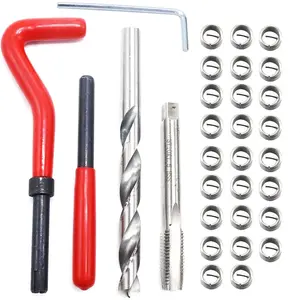 XT AUTO 30pcs M12 x 1.75mm Thread Repair Insert Kit Compatible Hand Tool Set for Auto Repairing