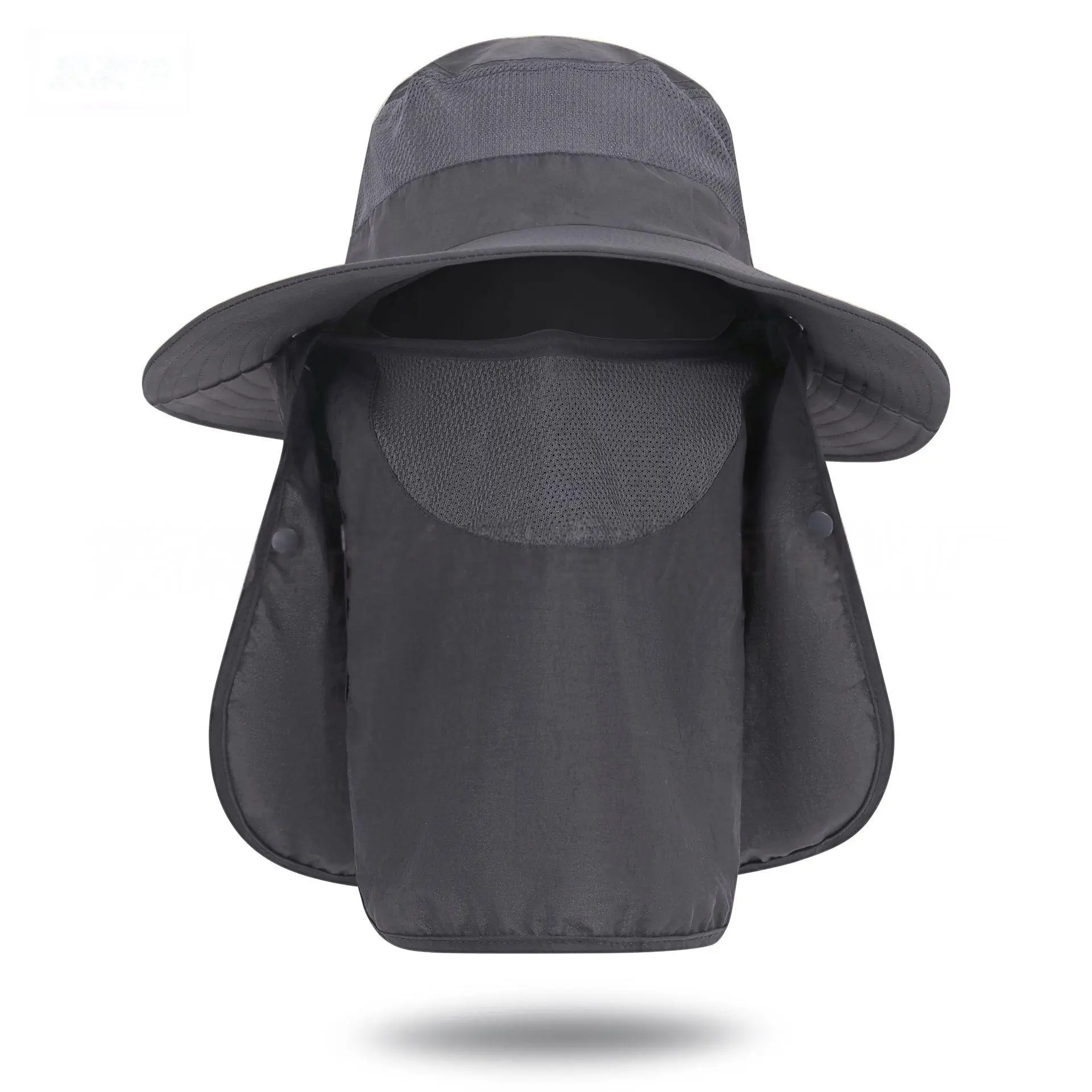 Unisex UV Sun Protection Fishing Hat with UV Shielding, Wide Brim, Face Cover & Neck Flap for Outdoor Sports Activities
