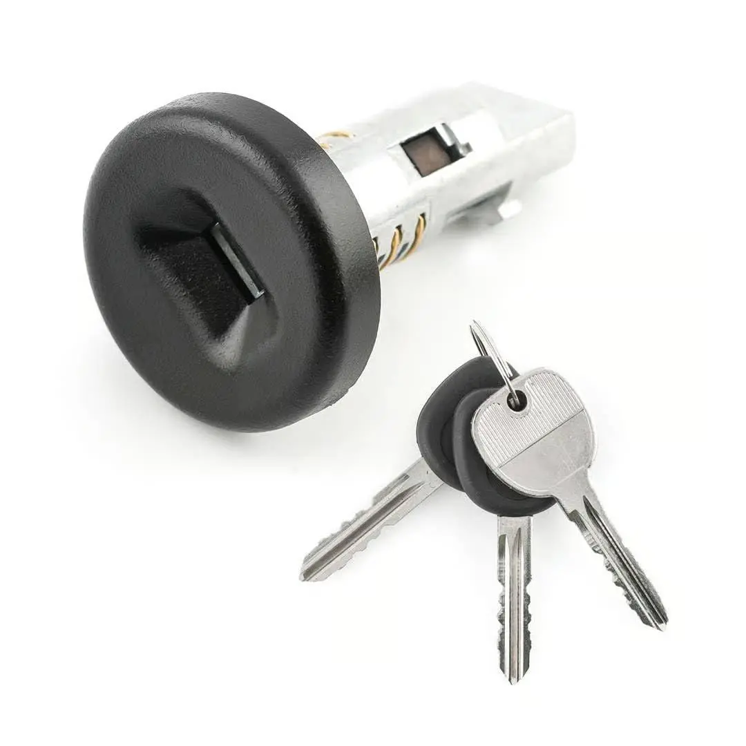 Ignition Lock Cylinder with 3 Keys, Compatible with Select Buick Cadillac GMC Vehicles, Replaces Part Numbers 15794826, 15919460, 19120038, 924796 (K4L)