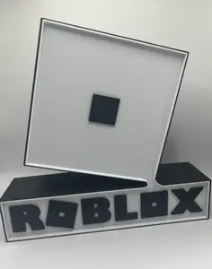 3D Printed Block-Style Gaming Sign Stand – for party decoration or room decor