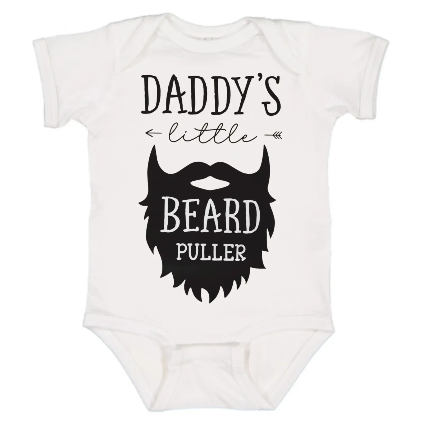 Daddy's Little Beard Puller Baby Onesies, Baby Announcement Bodysuit, Newborn Baby Clothes Girl