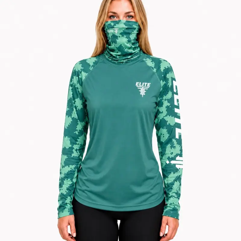 DRY FIT TEAL CAMO