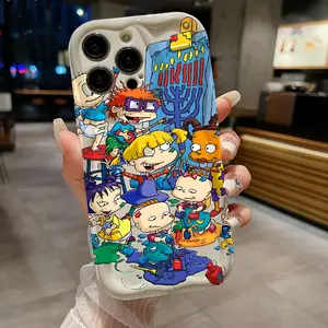 Funny Cartoon R-Rugrats Phone Case Casing for iPhone 16 15 14 13 12 11 Pro Max Mini XR XS X 7 8 Plus, Anti-Drop Soft Tpu Back Cover
