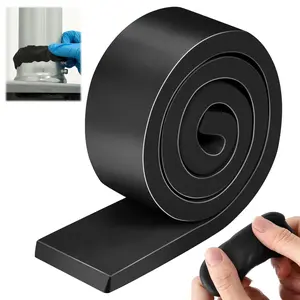 Moldable, Non Hardening Multi Purpose Duct Seal Compound for,, Wood,, Crafts, Heat Resistant and Waterproof, 1.5 ft x 1 in (Black,Roll)