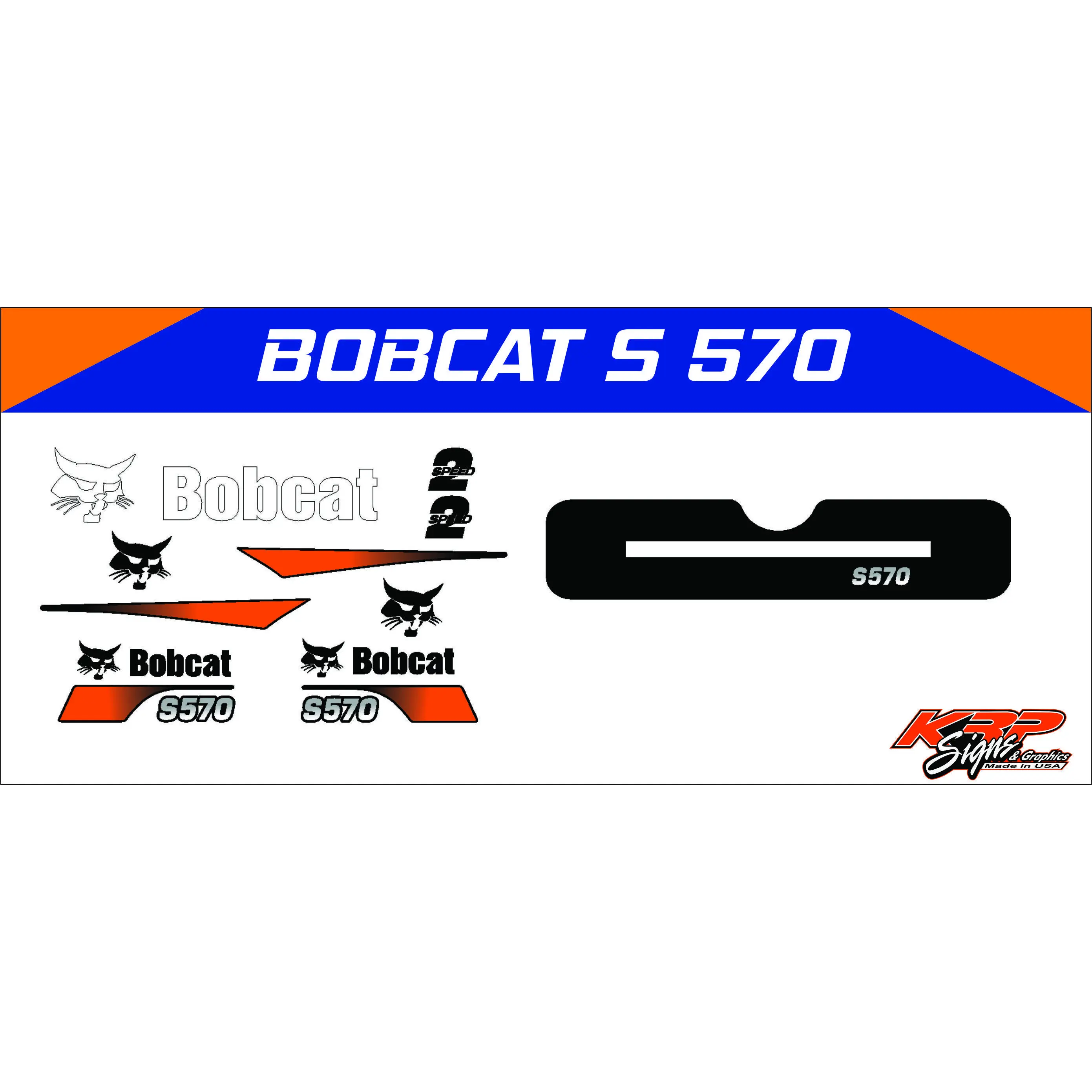BOBCAT S 570 Vinyl Decal Set