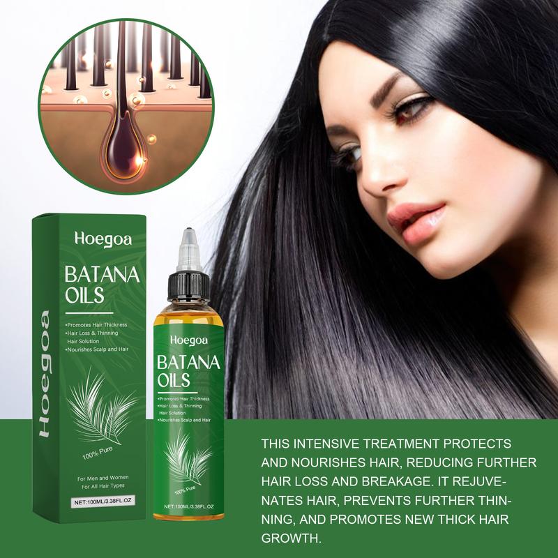 100% Pure Batana Oil from Honduras – Hair Growth & Scalp Treatment for Thicker, Fuller Hair – Nourishes Roots, Treats Hair Loss, Repairs Split Ends – 3.38 oz Natural Oil for Men & Women